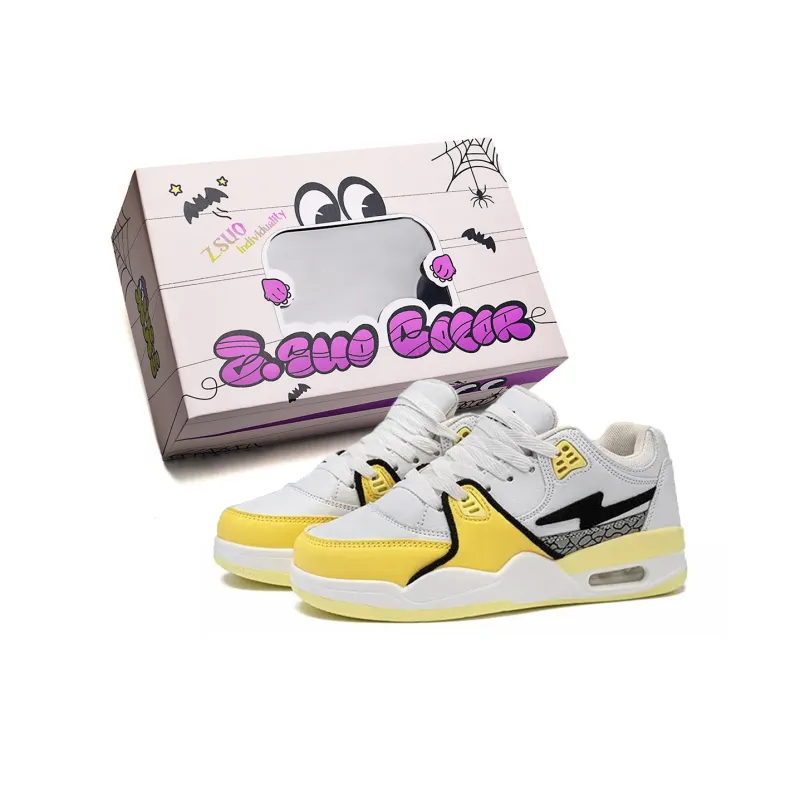 Z.SUO Slip-Resistant Lightweight Breathable Height Increasing Low-Top Skateboard Shoes Unisex-26