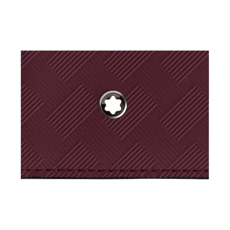 MONTBLANC Cow Leather Card Holder Unisex Bordeaux Red-3