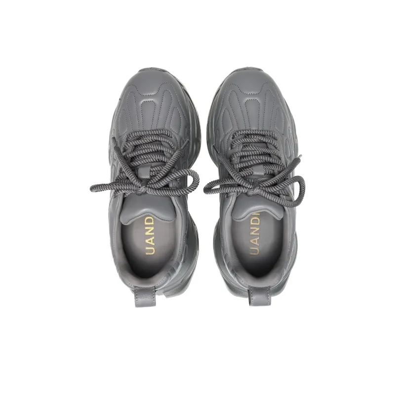 UanDi Anti-Slip And Wear-Resistant Height Increasing Low-Top Chunky Sneakers Women's-5