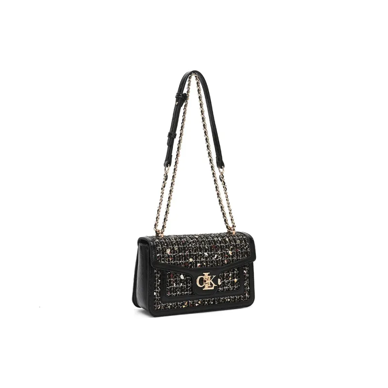 BETTINA VIVIAN Fabric With PU Crossbody Bag Women's Black-3