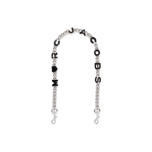 MARC JACOBS Metal Bag Strap Women's Silver & Black