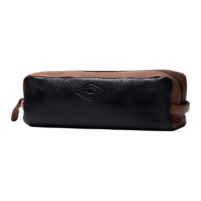 LONGCHAMP Leather Storage Bag Women's Black & Brown-1