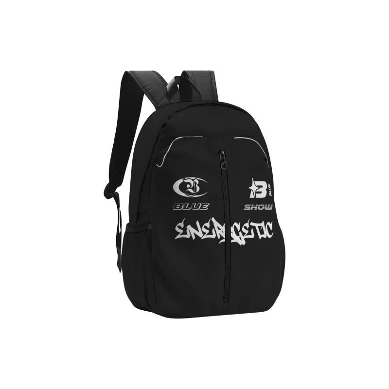 SRRW Polyester Student Backpack Regular Unisex Black-7