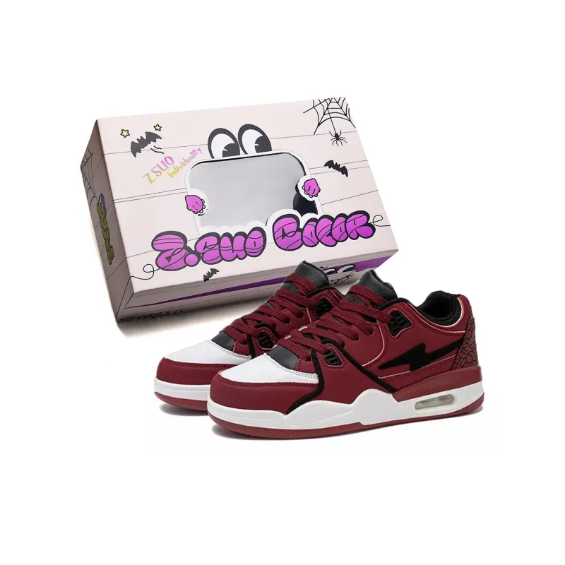 Z.SUO Slip-Resistant Lightweight Breathable Height Increasing Low-Top Skateboard Shoes Unisex-21