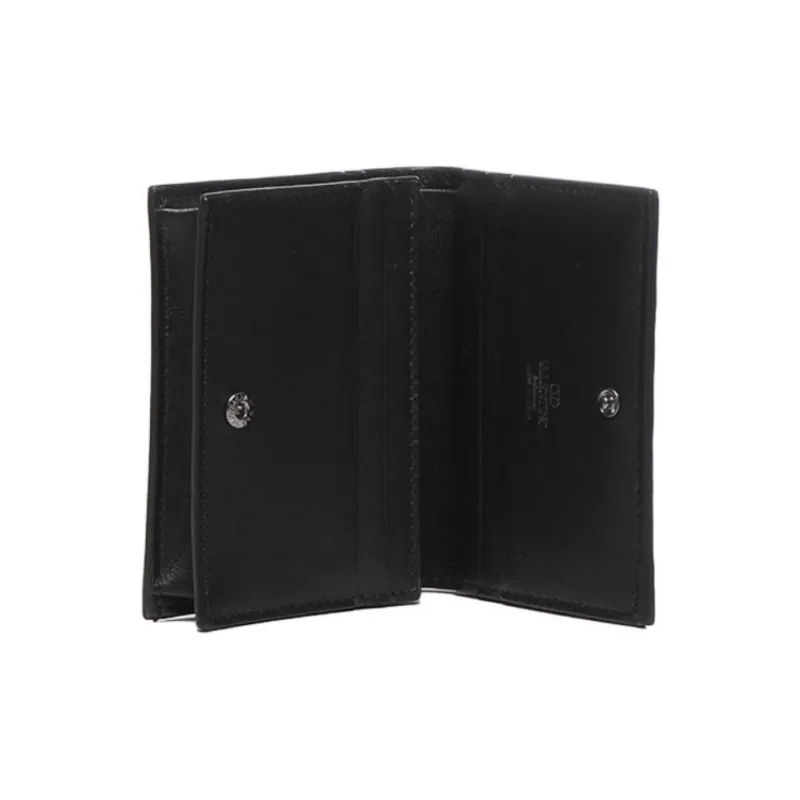 Valentino Cow Leather Wallet Women's Black-3