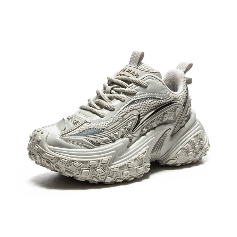 MQ Cushioned Slip-Resistant Low-Top Chunky Sneakers Unisex-11