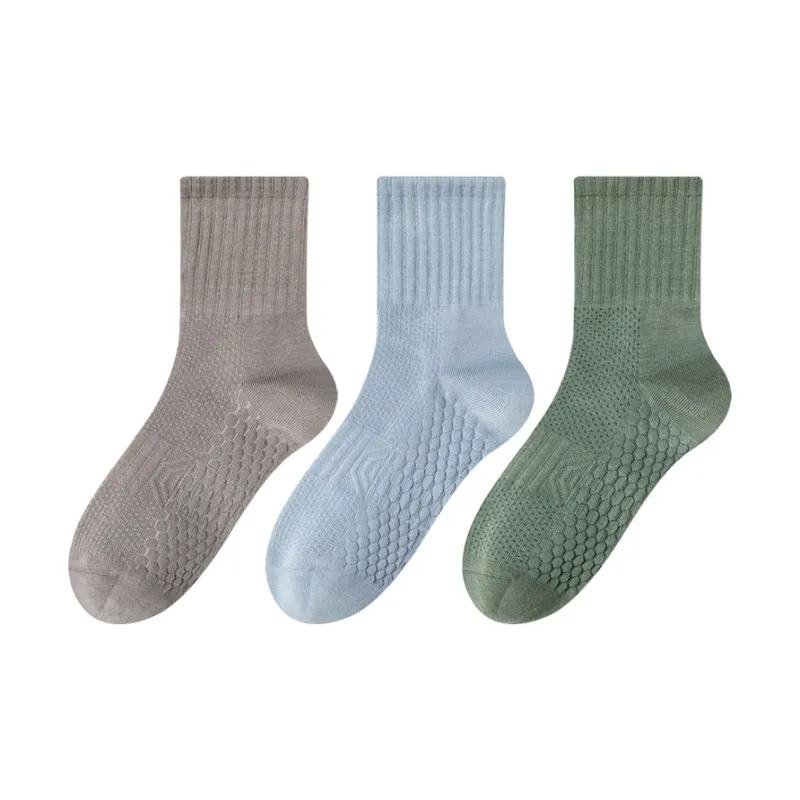 MIIOW Mid Calf Socks Unisex 3 Pack-4