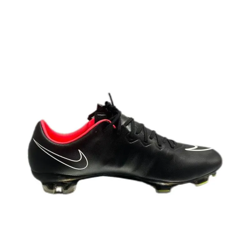 Nike Mercurial Vapor 10 FG Rubber Long Studs Anti-Slip Wear-Resistant Soccer Shoes Men's Black-1