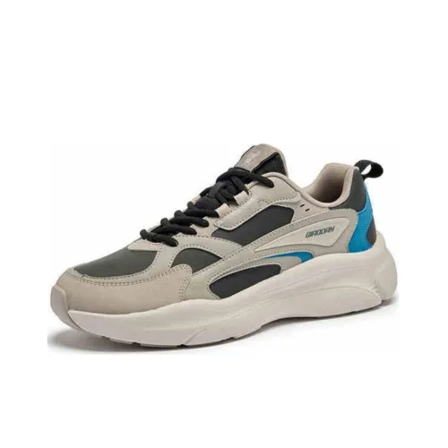 QIAODAN Get Rich Every Day Height Increasing Warmth Low Top Casual Shoes Men's Brown Black