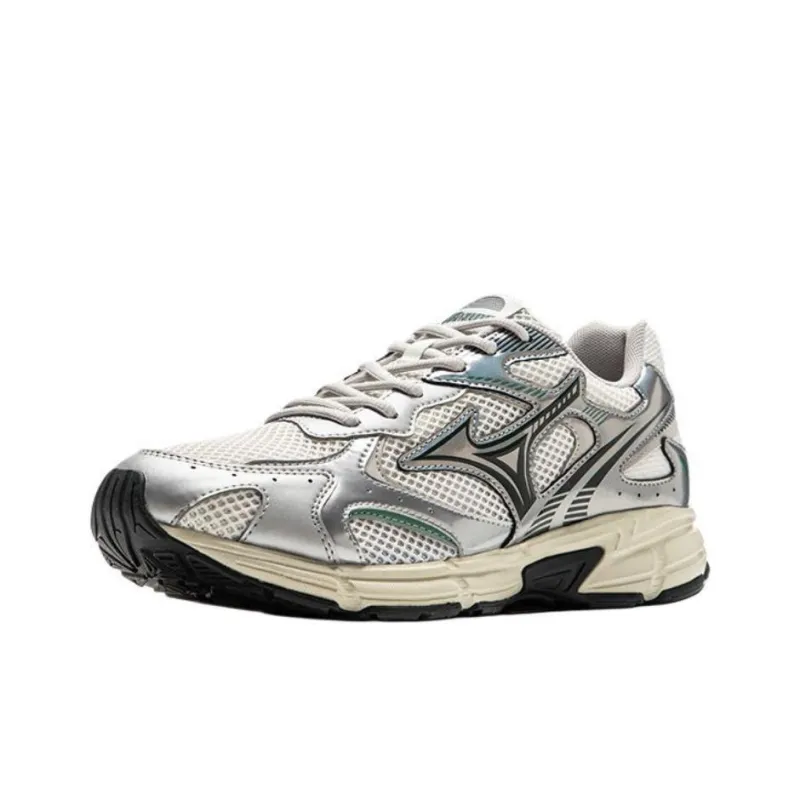 Mizuno Speed 2K Abrasion Resistant Breathable Slip Resistant Low Top Casual Running Shoes Unisex White Silver-1