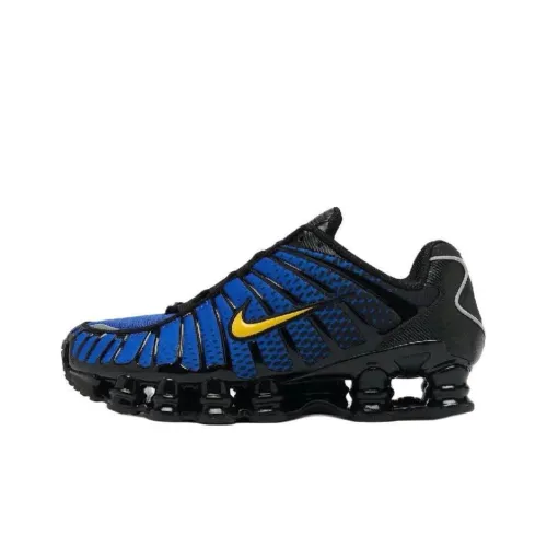 Nike Shox TL Series Anti Slip Wear Resistant Low Top Casual Running Shoes Unisex Blue Black