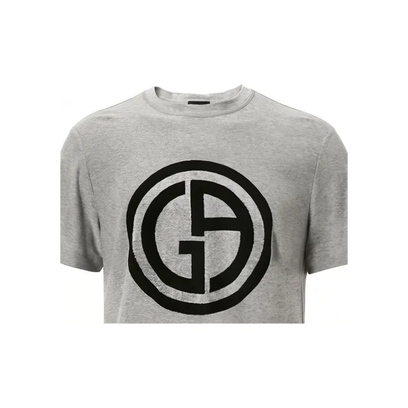 GIORGIO ARMANI T Shirts Men Gray-1