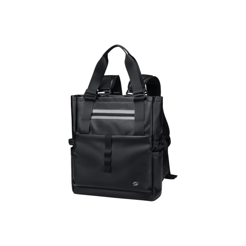 GOLF Fabric Multifunctional Backpack Regular Men's Black/Grey & White & Black-5