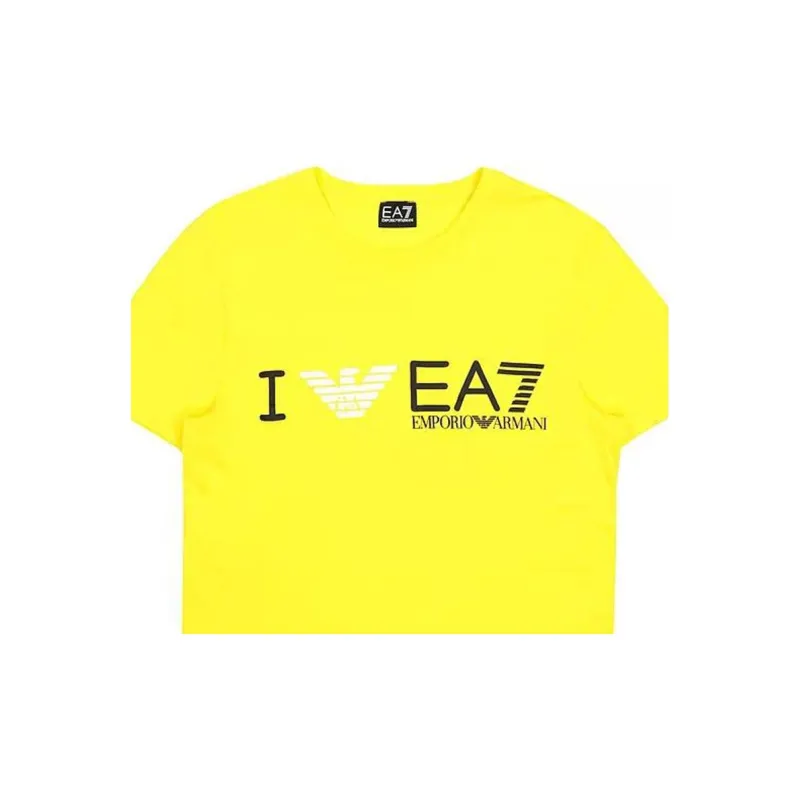 EMPORIO ARMANI EA7 SS23 T Shirt Women's Yellow-1