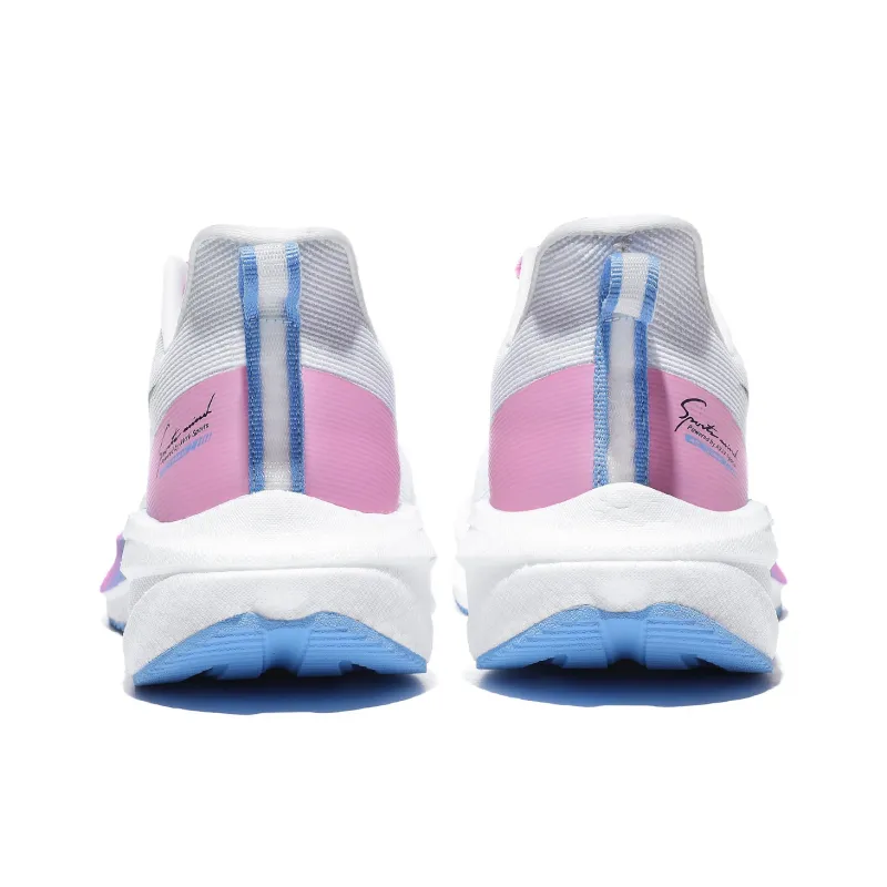 AVJV Cushioning Anti-Slip And Wear-Resistant Low-Top Carbon Plate Casual Running Shoes Unisex White Purple Pink-2