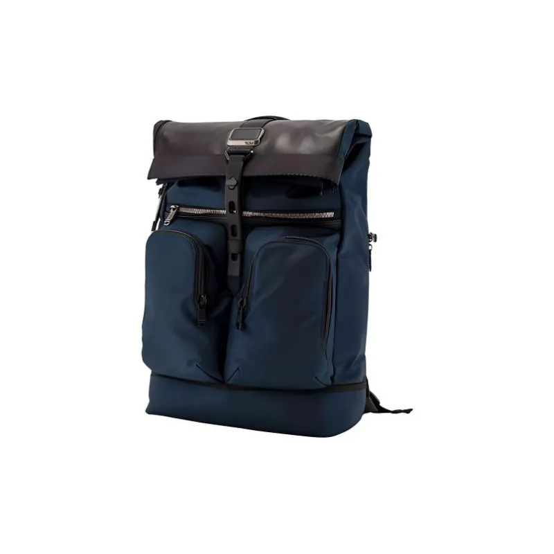 TUMI Alpha Bravo Nylon Fabric Backpack Men's Navy-1