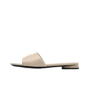 Balenciaga DUTY FREE Slide Slippers Women's Beige