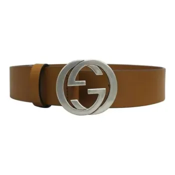 GUCCI   Leather Belts Men's Brown  