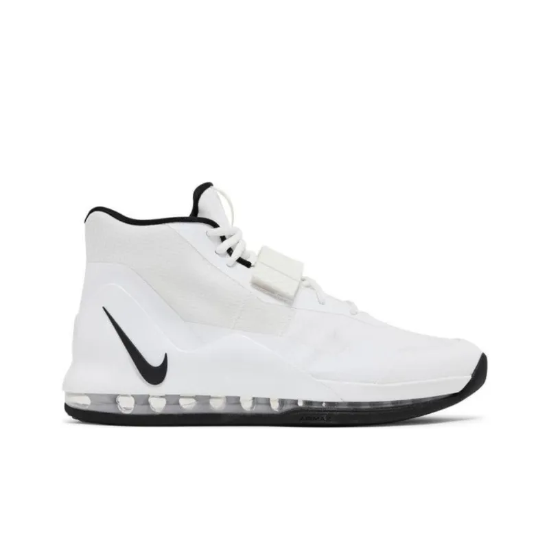 Nike Air Force Ma Anti Slip Wear Resistant High Top Basketball Shoes Men's White-1