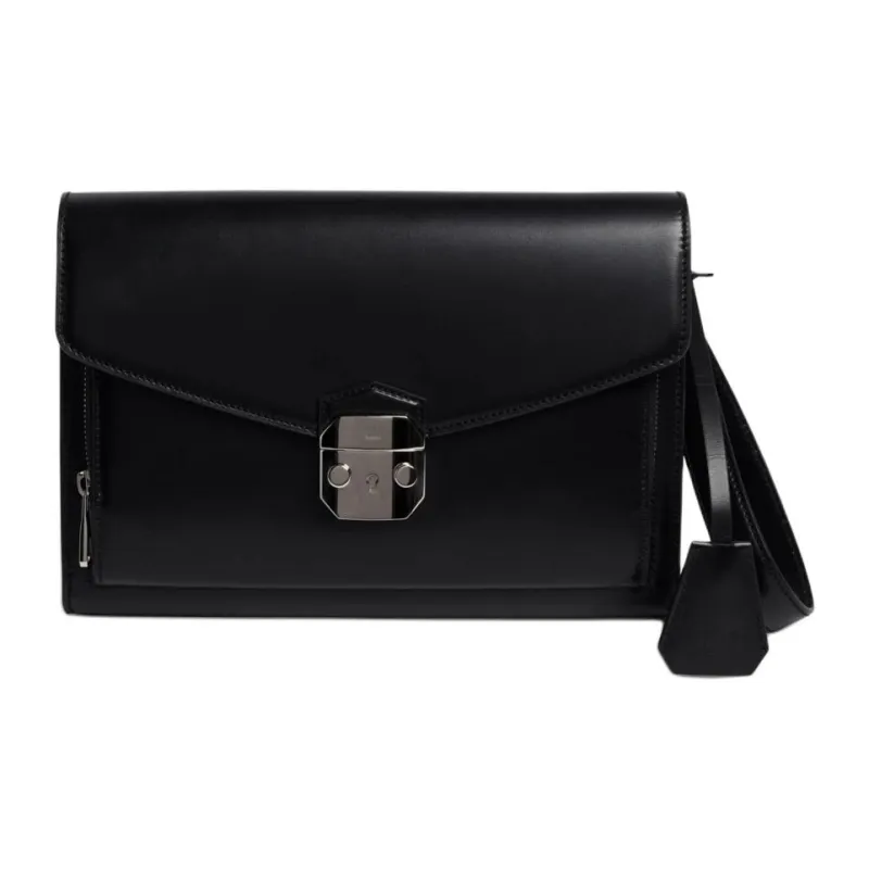 Dunhill Calfskin Clutch Unisex Black-0