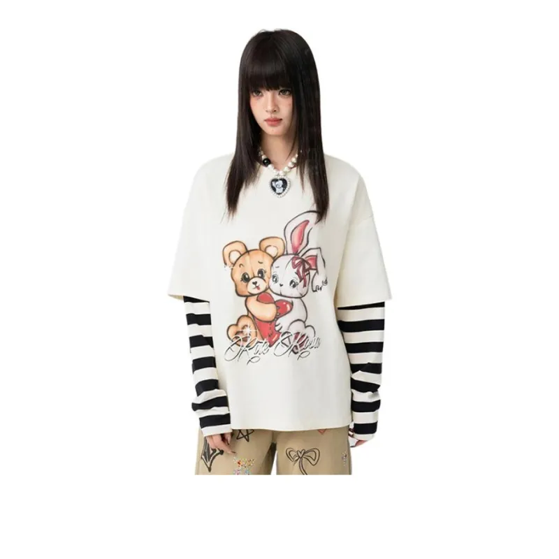 LALABOBO T Shirts Women's Beige-2