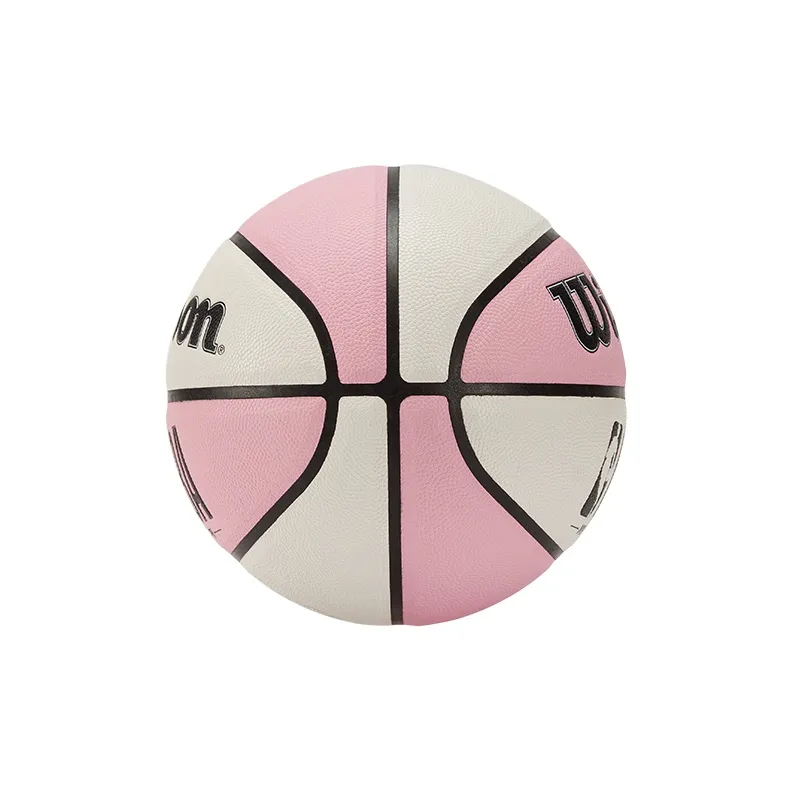 Wilson NBA PU Basketball Pink White Patchwork Size 7 Ball Training Unisex-4