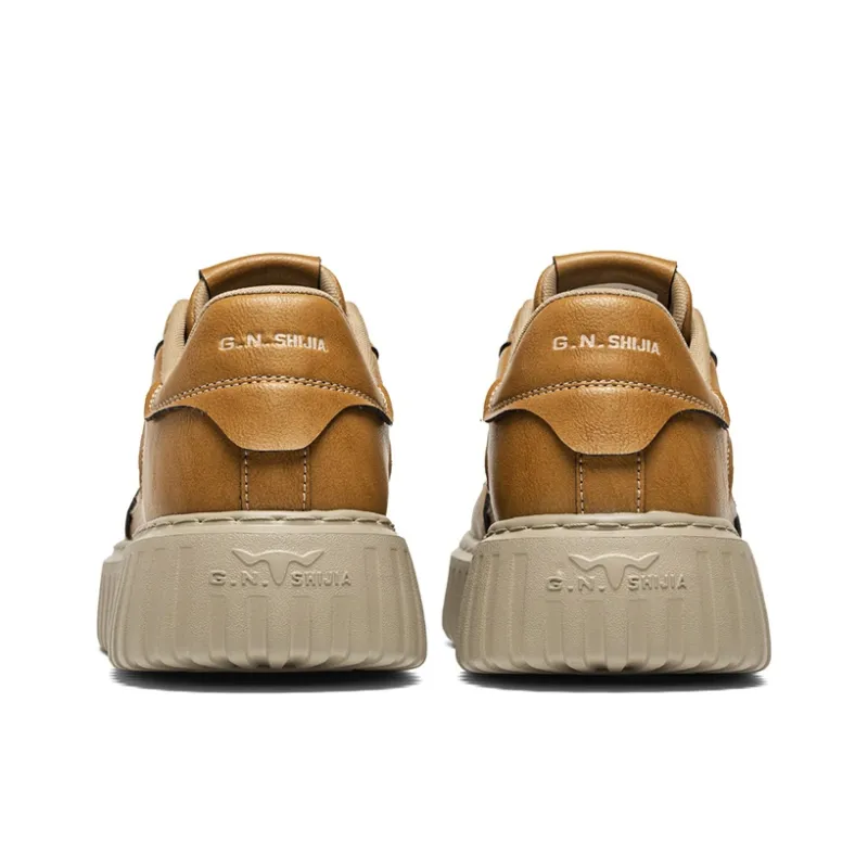 G.N.SHIJIA Wear Resistant Lightweight Breathable Height Increasing Low Top Skateboard Shoes Men's-9
