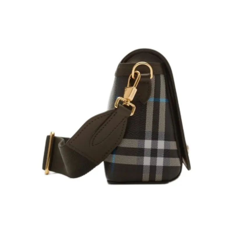 Burberry Note Elastane Shoulder Bag Trumpets Women's Brown-1