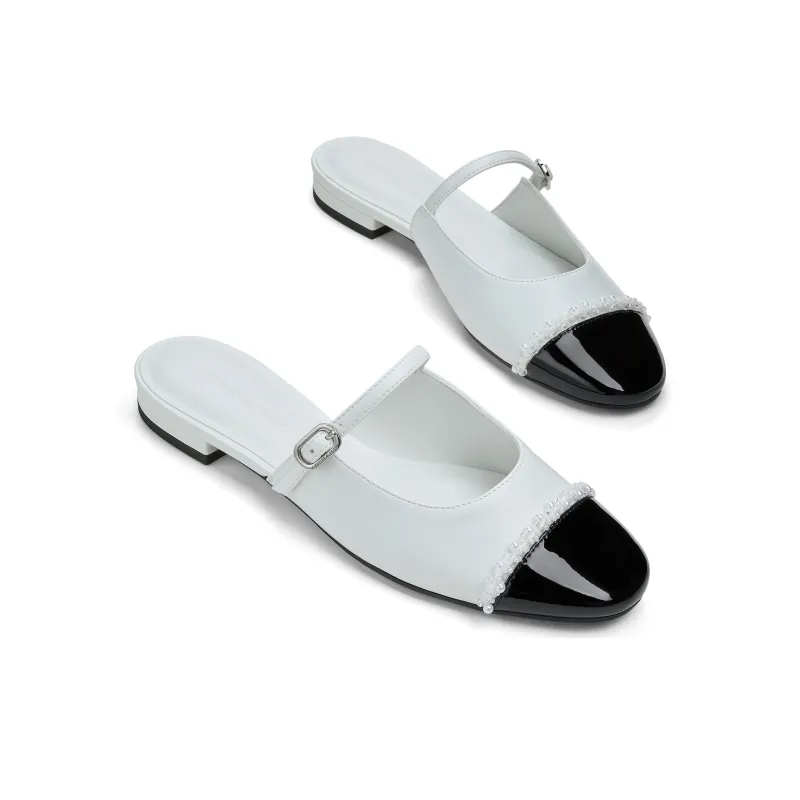 CHARLES&KEITH Composite Sole Slip Resistant Closed Toe Slippers 1.6cm Women's-2