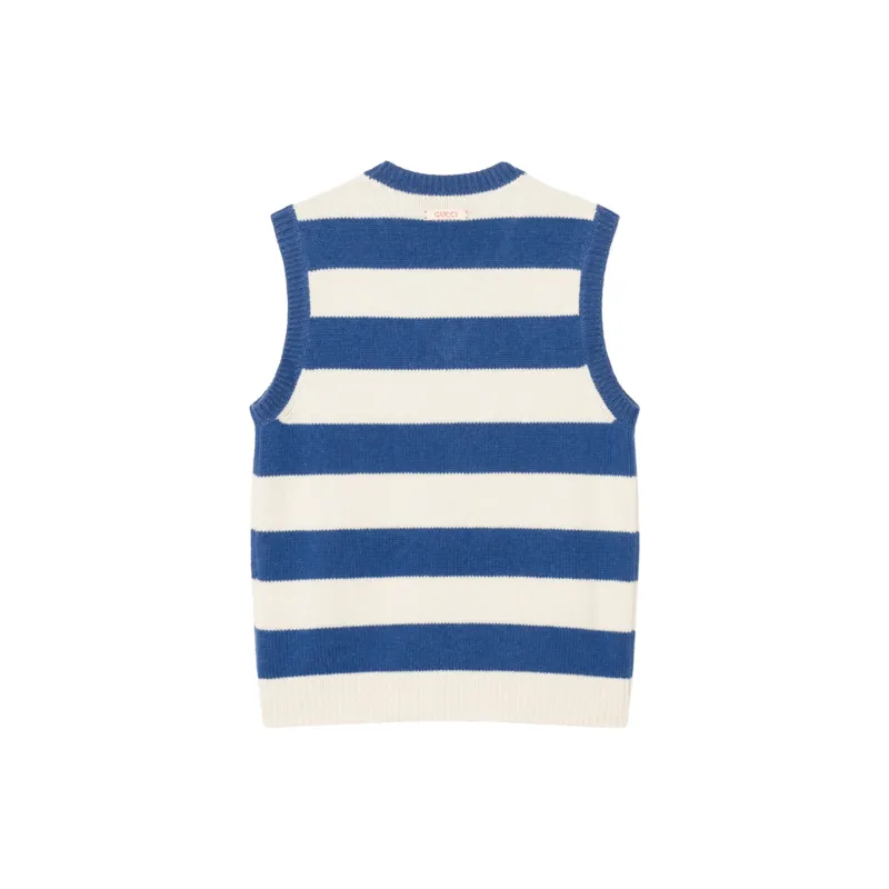 GUCCI Striped Knitted Vest-1