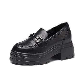 Baibianzhiheren Loafers 6.5cm Women's Black