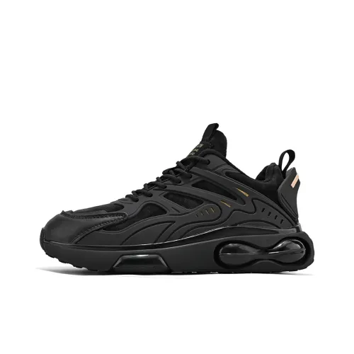 Bull Charm Low Top Chunky Sneakers Men's Black