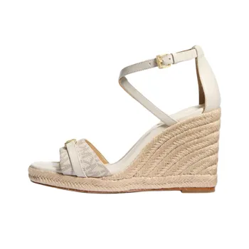 MICHAEL KORS Mandy Signature Logo Wedge Sandals