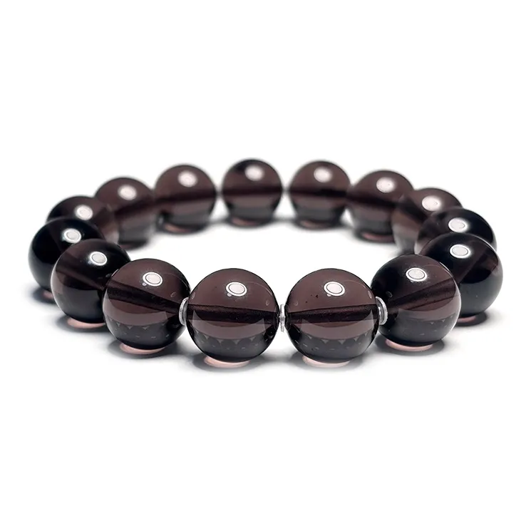 MOUNTAINS AND MANS Obsidian New Chinese Style Peaceful Auspicious Beaded Bracelet Men's-7