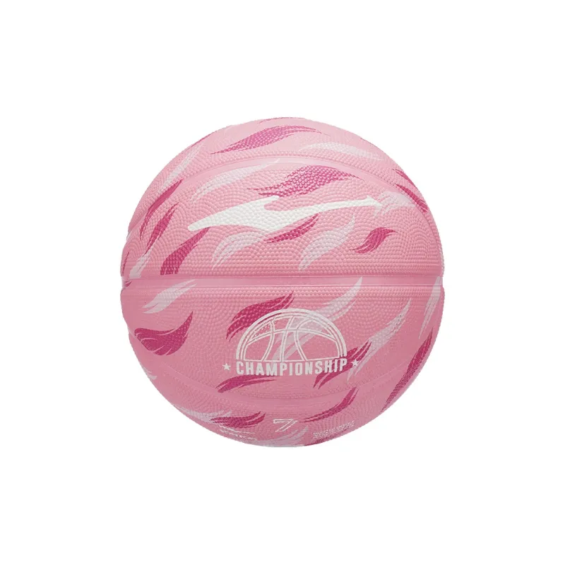 Erke Feather Light Collection Rubber Basketball Pink Size 7 Ball No. 5 Ball Training Match Unisex-0