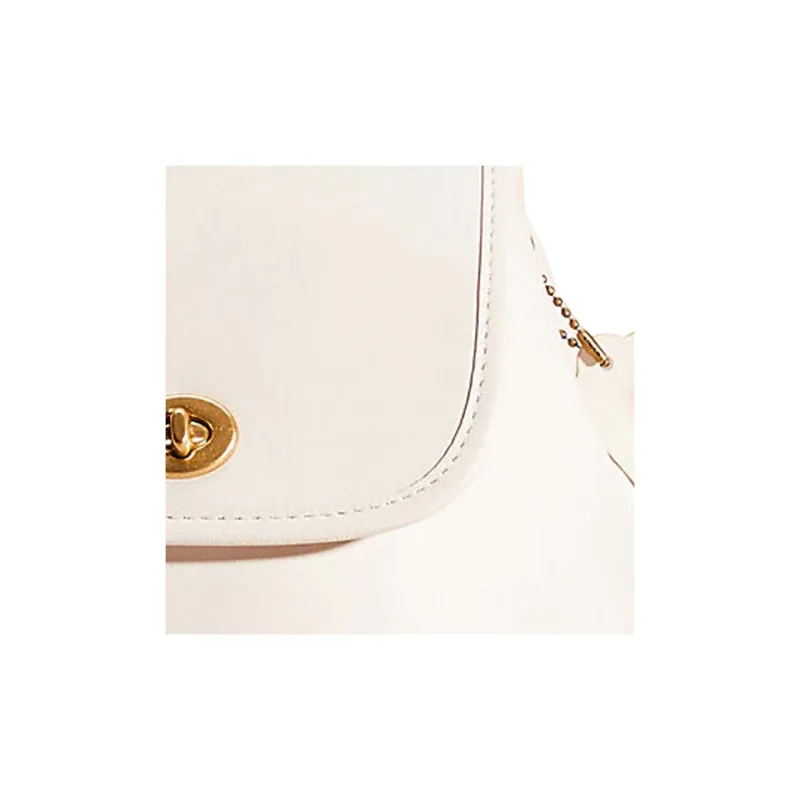 COACH Turnlock Glove Tanning Backpack Small Size Women's Chalk White-2