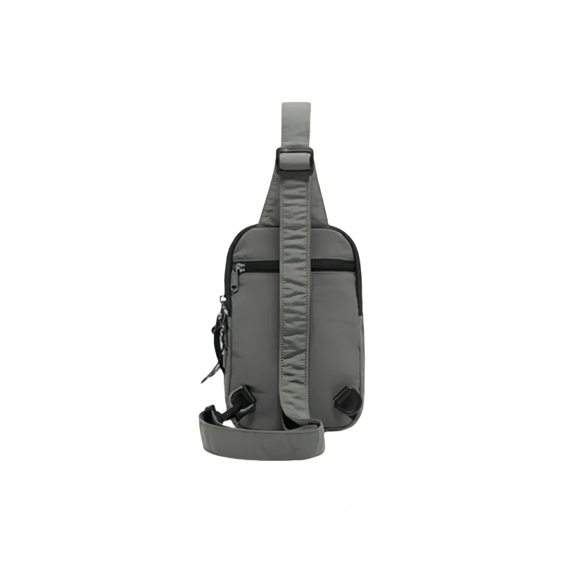 FOUVOR Nylon Fabric Sling Bag Regular Unisex Gray/Black/Yellow/Green-12