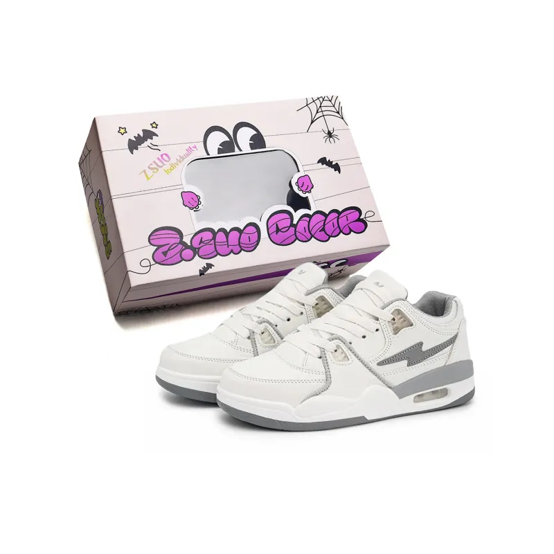 Z.SUO Slip-Resistant Lightweight Breathable Height Increasing Low-Top Skateboard Shoes Unisex-4