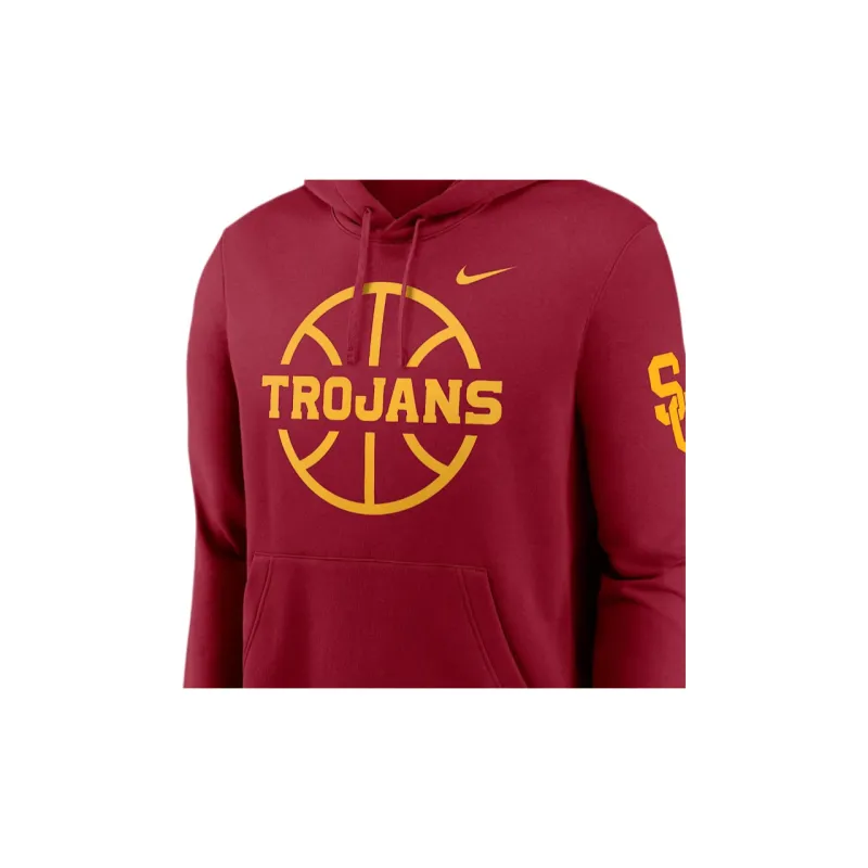 Nike Usc Trojans Club Basketball Icon College Pullover Hoodie-2