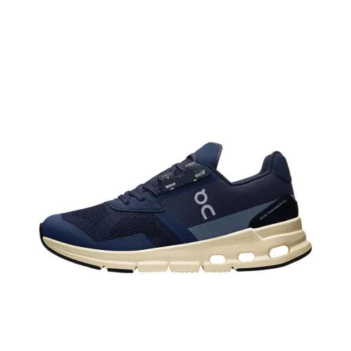 On Cloudrift Anti Slip Wear Resistant Low Top Running Shoes Women's Dark Blue