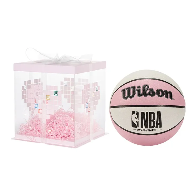 Wilson NBA PU Basketball Pink White Patchwork Size 7 Ball Training Unisex-10