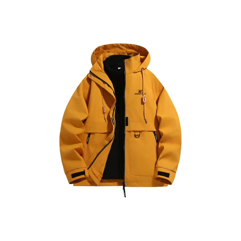 ROBINHOOD Water Resistant Windproof Breathable Warm Water Repellent Windbreaker Jacket Unisex-4