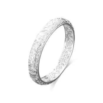 DVNRR S 999 Fine Silver Bangles Women's