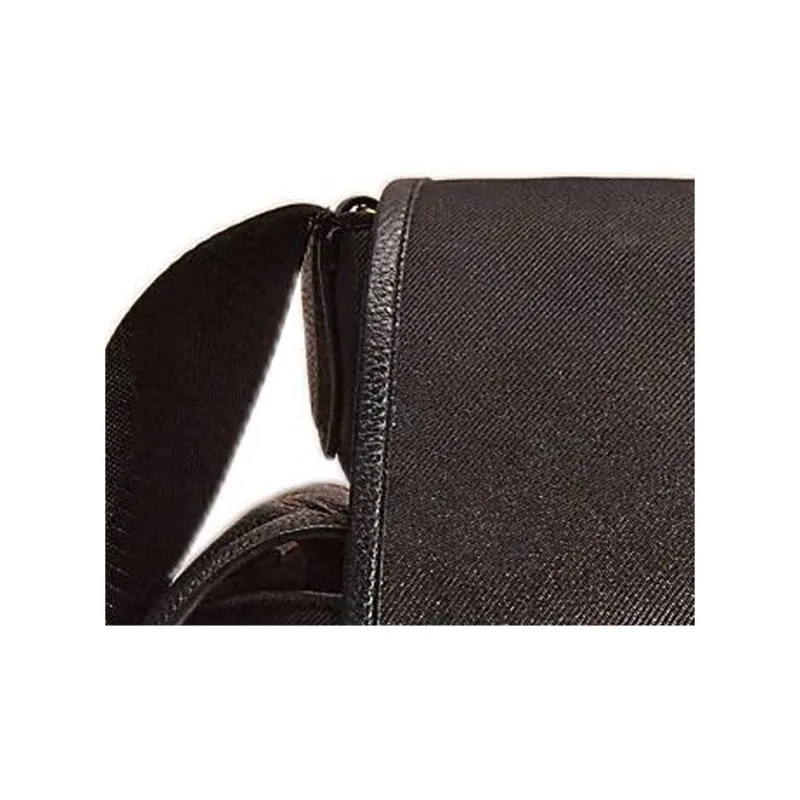COACH Nylon With Pebbled Leather Messenger Bag, Shoulder Bag, Crossbody Bag Tubas Men's Black-4