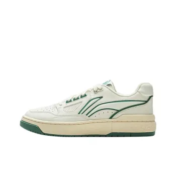 LiNing New Arrival Cushioning, Slip Resistant, Abrasion Resistant Coverage Low Top Skateboard Shoes Unisex Beige Green