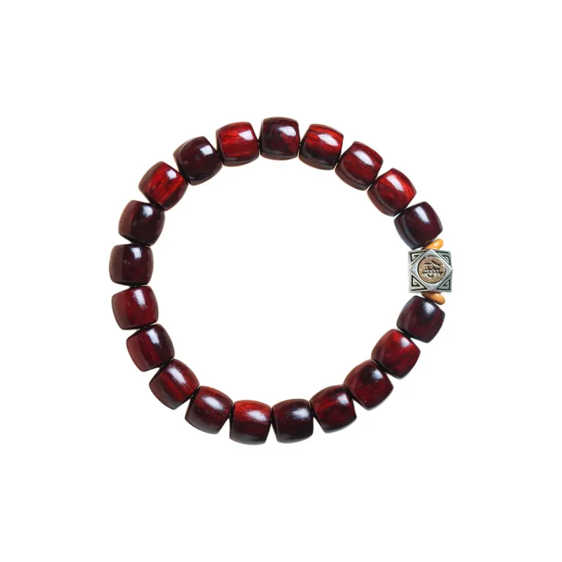 Finger Carpenter Small leaved Rosewood Wooden Bracelets Unisex-21