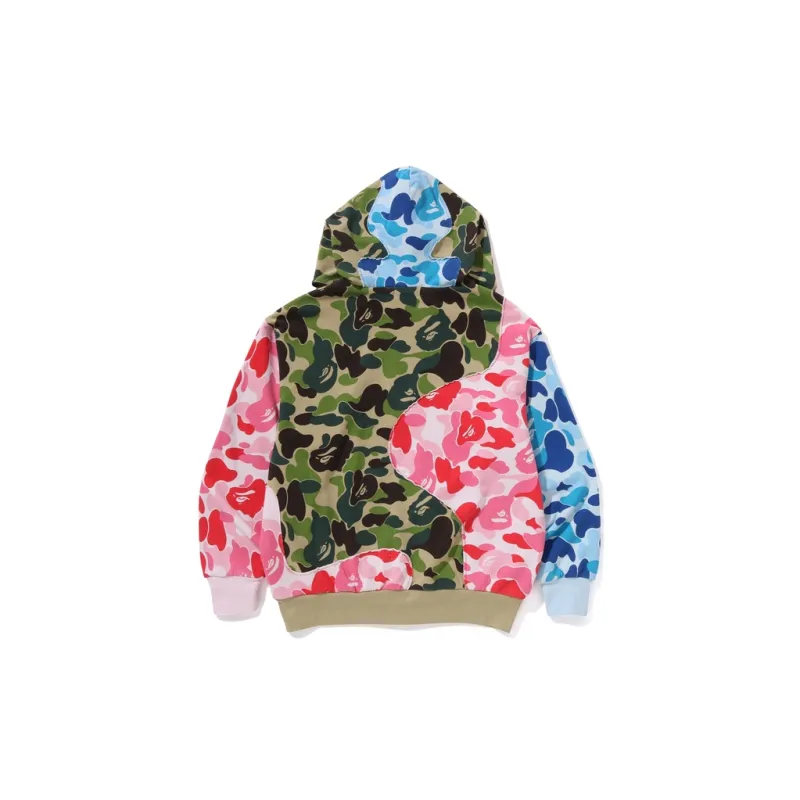Bape Abc Camo Patchwork Relaxed Fit Zip Hoodie-1