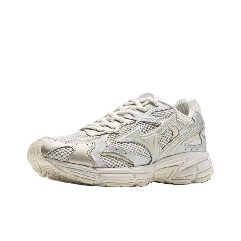Mizuno Speed 2K Anti-Slip Wear-Resistant Low-Top Casual Running Shoes Unisex Ecru Silver-2