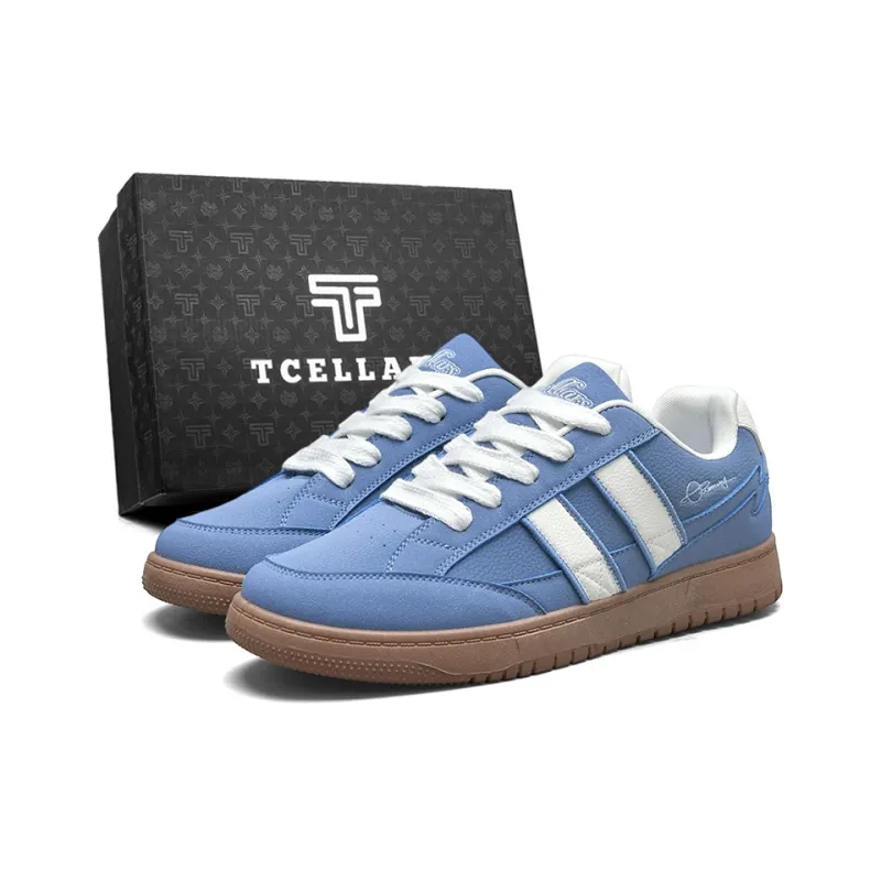 TCELLARS Cushioning Abrasion Resistant Lightweight Height Increasing Mat Low Top Skateboard Shoes Men's Exclusive Box-6