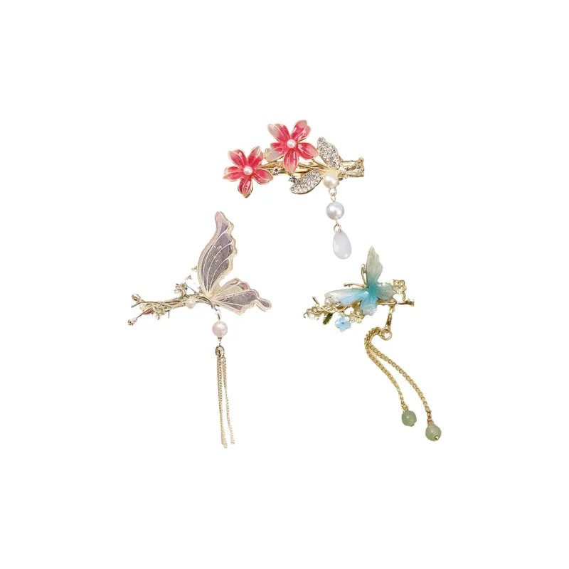 Enchanting Cat Alloy Hair Clips Women's-0